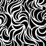 Abstract seamless black and white pattern Vector illustration