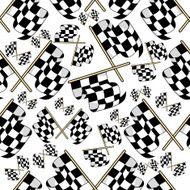 Seamless pattern of motor racing flags N2