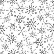 Seamless pattern with Christmas snowflakes N3