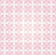 Seamless abstract white pattern with pink decorative elements