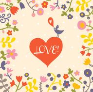 Floral postcard Spring - Illustration