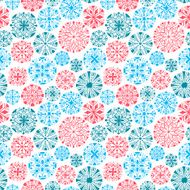 Snowflakes seamless pattern N6