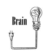 Light bulb with brain connected to plug N2