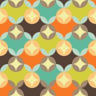 abstract retro geometric pattern N5