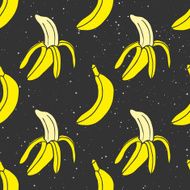 Colorful Cosmic seamless pattern of bananas N2