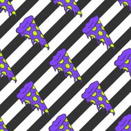 Colorful pizza slices pattern