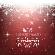Christmas vector background with decorative heading a light effect