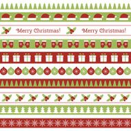 Christmas seamless borders