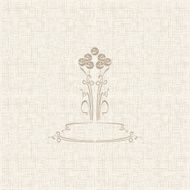 Vector Stylized floral pattern with roses