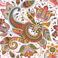 Seamless floral pattern in ethnic style N2