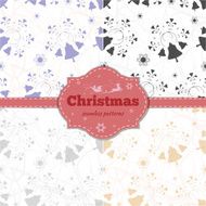 Christmas Set of seamless patterns N2