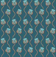 Retro floral seamless pattern N4