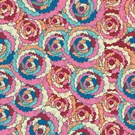 vector floral seamless pattern with roses