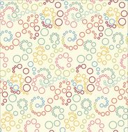 Seamless polka dot blue pattern with circles Vector N2