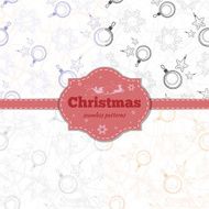 Christmas Set of seamless patterns N3