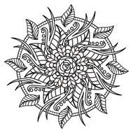 exquisite mandala pattern design N9