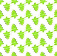 Christmas seamless pattern with trees on a white background N7