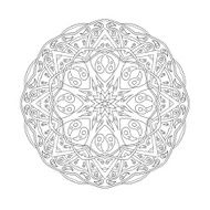 Golden Mandala Floral ethnic abstract decorative elements