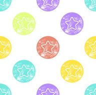 Sea Star Pattern on White Background N2