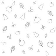 Seamless picture with various fruits N2