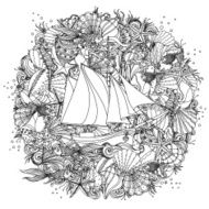 Pattern for coloring book N24