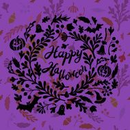 Happy Halloween card with pumpkin N11