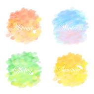 yellow orange blue pink green circle paint