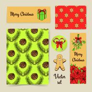 Sketch Christmas set of mockups