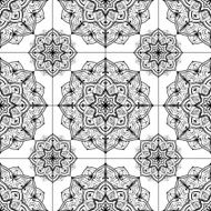 Stylized tiles of mandalas