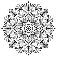 Vector flower mandala