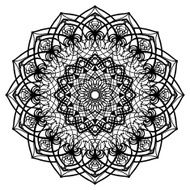 Decorative circle element of decor