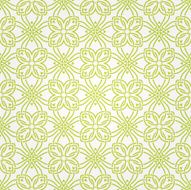 Seamless abstract white pattern with green fancy ornament Vector illustration