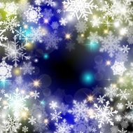 Winter background with snowflakes N8