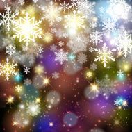 Winter background with snowflakes N9