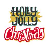Christmas card Hand lettering Decorative pattern N3