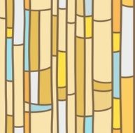 Seamless background yellow stained glass