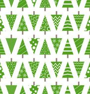 Abstract christmas trees seamless background