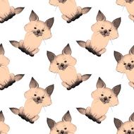 Kitten Cute baby pattern 3