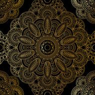 Gold mandala pattern