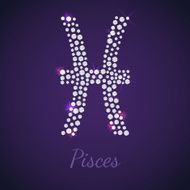 Diamond zodiac Pisces