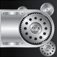 Abstract metallic vector background