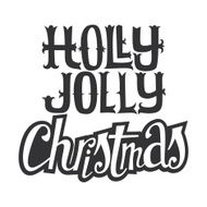 Christmas card Hand lettering Decorative pattern N6