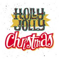 Christmas card Hand lettering Decorative pattern N7