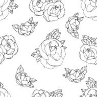 Seamless pattern with roses N55