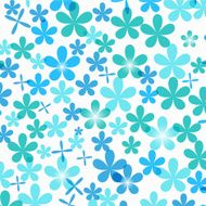 Floral blue design background texture