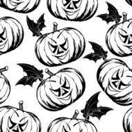 Seamless pattern for Halloween N7