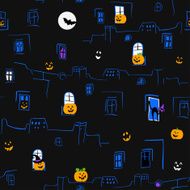 Seamless Halloween pattern N21