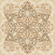 Decorative floral ornament in East style N3