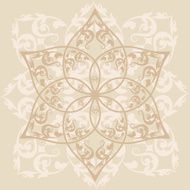 Decorative floral ornament in East style N4