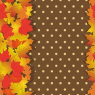 Seamless pattern with bright autumn leaves N2